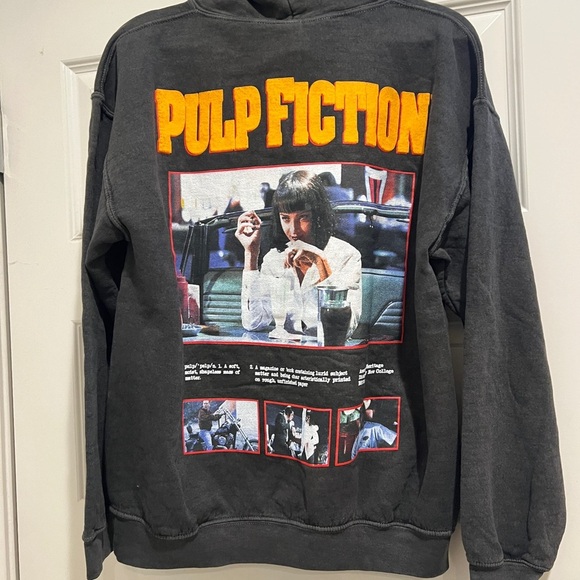 Urban Outfitters, Pulp Fiction Photo Hoodie Sweatshirt, Unisex Adult Size Small - Picture 6 of 9